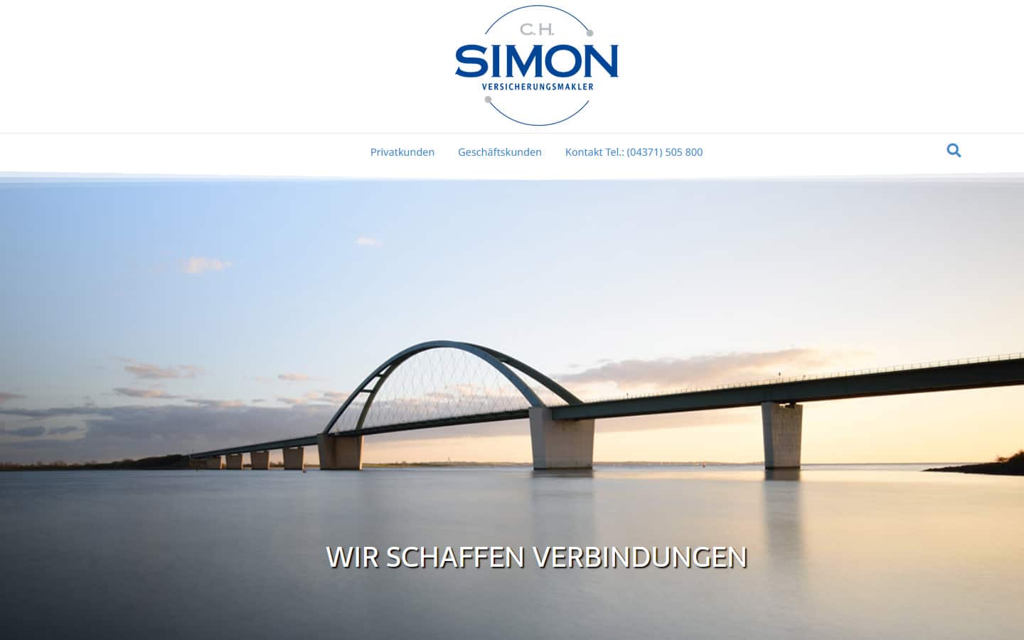 Screenshot: Website C.H. Simon Versicherungsmakler