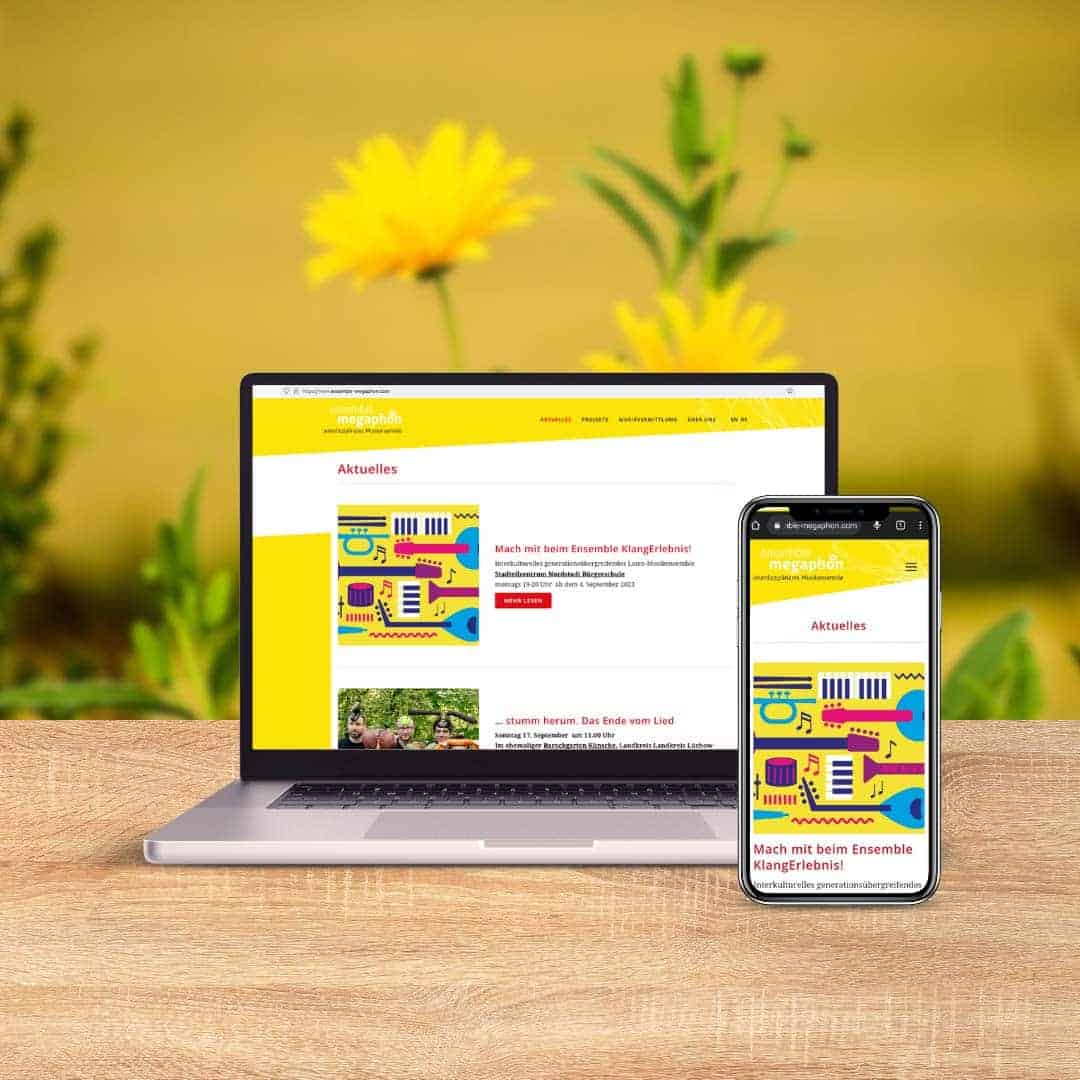 Website for a music ensemble from Hanover