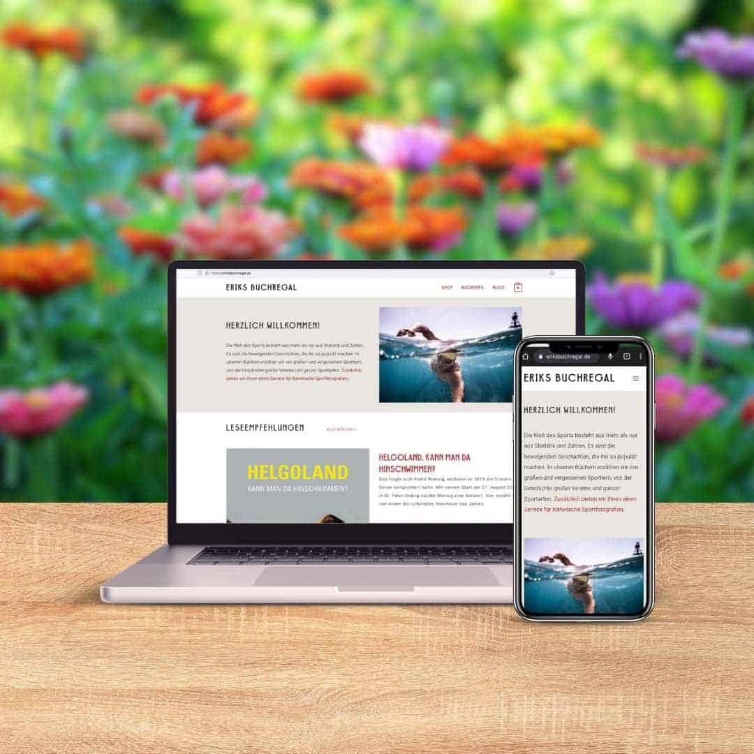 Website für den Sportjournalisten Erik Eggers