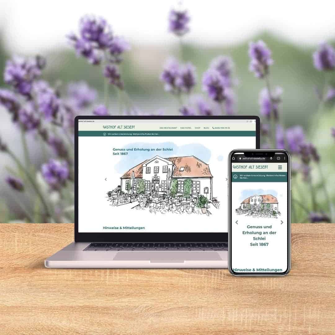 Website for Gasthof Alt Sieseby
