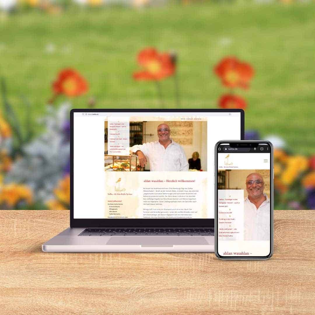 Website for a restaurant in Hamburg